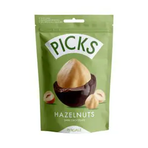 دراژه پرگاله فندق با شکلات تلخ