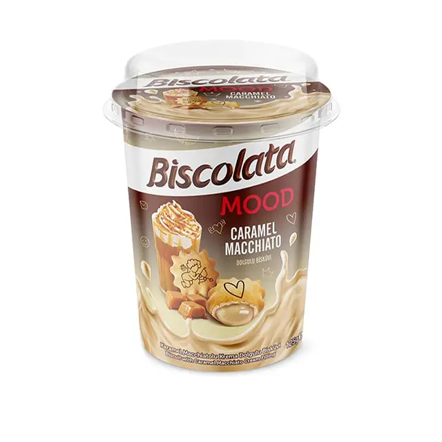 biscolata-mood-Caramel-macchiato-125g بیسکویت مغز کرم کارامل ماکیاتو بیسکولاتا - Image 1