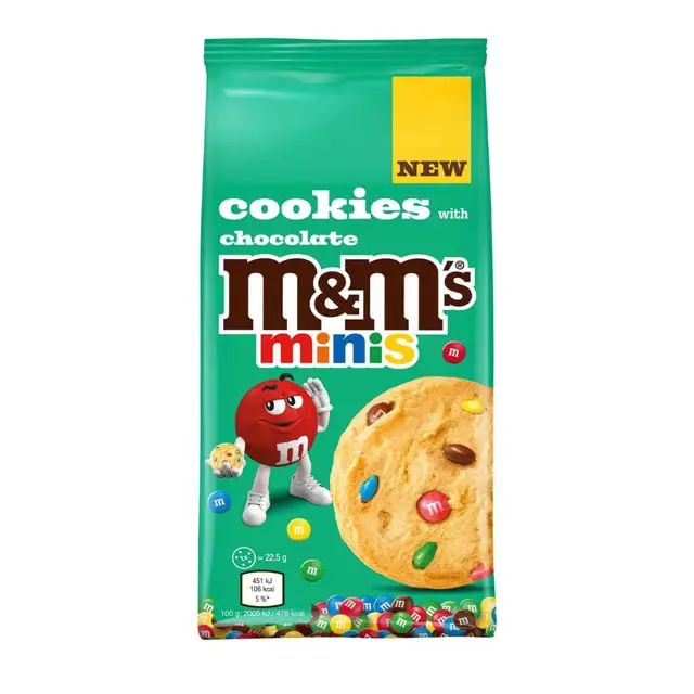 cookies-chocolate-mms-minis کوکی شکلاتی ام اند ام مینی 180 گرم