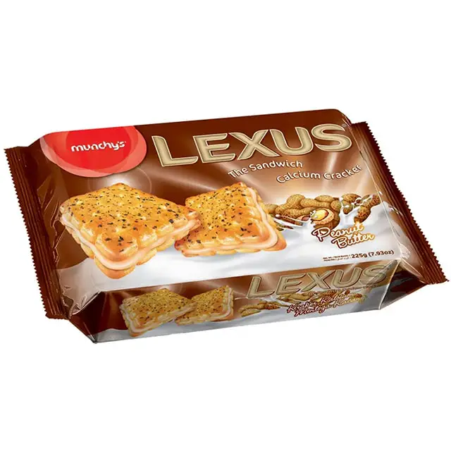 بیسکویت کراکر لکسوس بادام زمینی 225 گرم