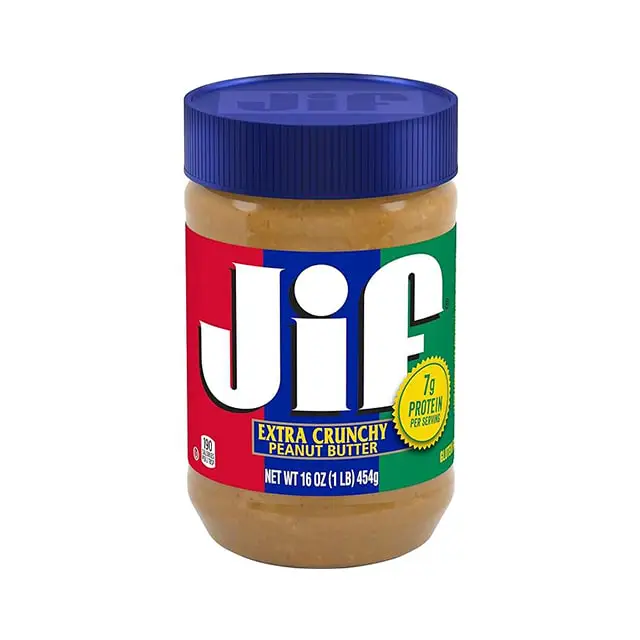 Jif-Extra-Crunchy-Peanut-Butter-454g کره بادام زمینی کرانچی جیف