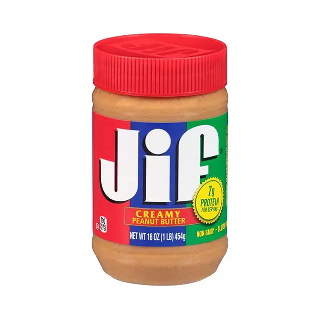 Jif-creamy-Peanut-Butter-454g کره بادام زمینی کرمی جیف