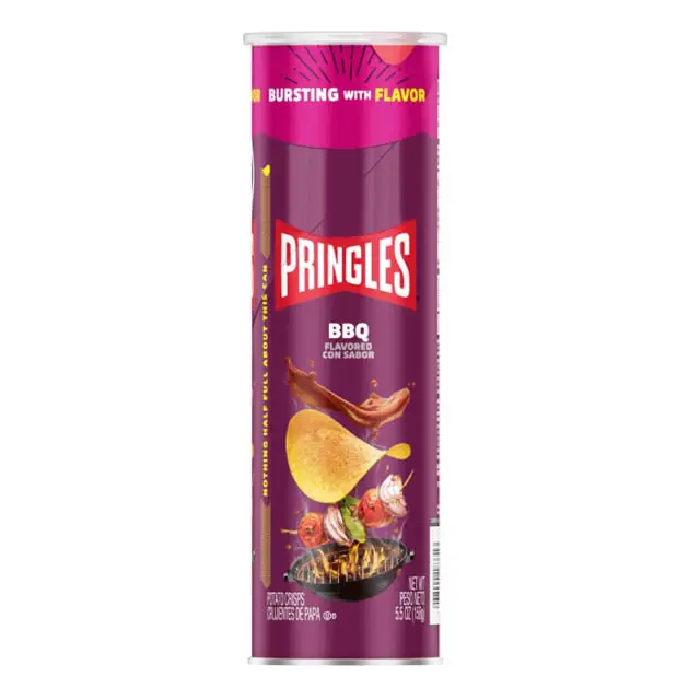 pringles bbq چیپس پرینگلز باربیکیو