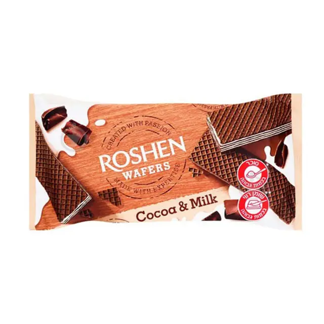ویفر شیری شکلاتی روشن