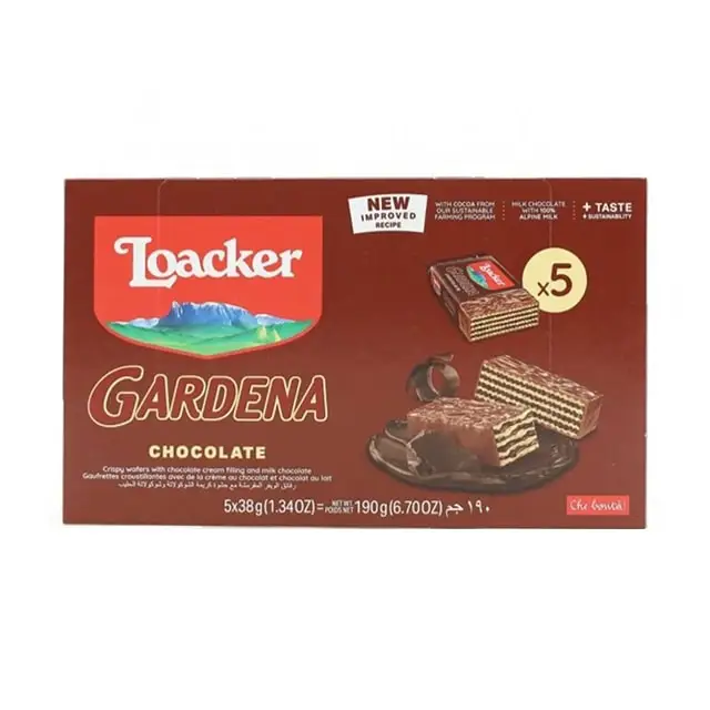 Loacker Gardena Chocolate-min ویفر گاردنا شکلاتی لواکر - Image 1