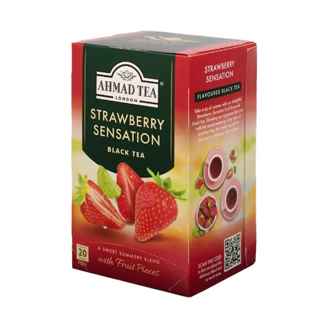 ahmad-tea-Strawberry-Sensation چای سیاه توت فرنگی احمد - Image 1
