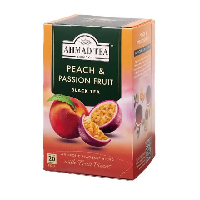 ahmad-tea-peach-passion-fruit چای سیاه هلو و پشن فروت احمد - Image 1