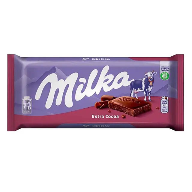 شکلات میلکا Extra Cocoa وزن 100گرم - Image 1