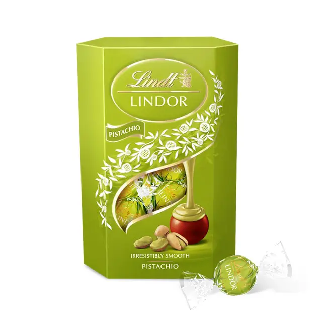 lindt-lindor-pistachio شکلات هدیه پسته لینت لیندور