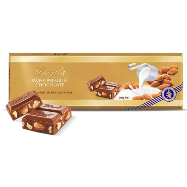 lint milk hazelnuts 300g شکلات تخته شیری فندق لینت - Image 1